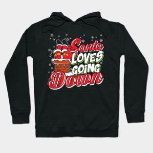 this santa loves going down christmas1 Hoodie